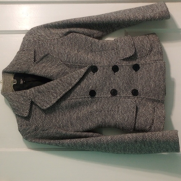 Philippe Adec Paris Black and White Micro Checkered Blazer Jacket - Picture 3 of 11